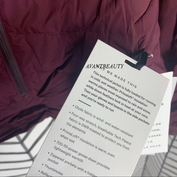 🔸 Lululemon down for it all jacket DKAD adobe new - Picture 7 of 12